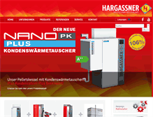 Tablet Screenshot of hargassner.at